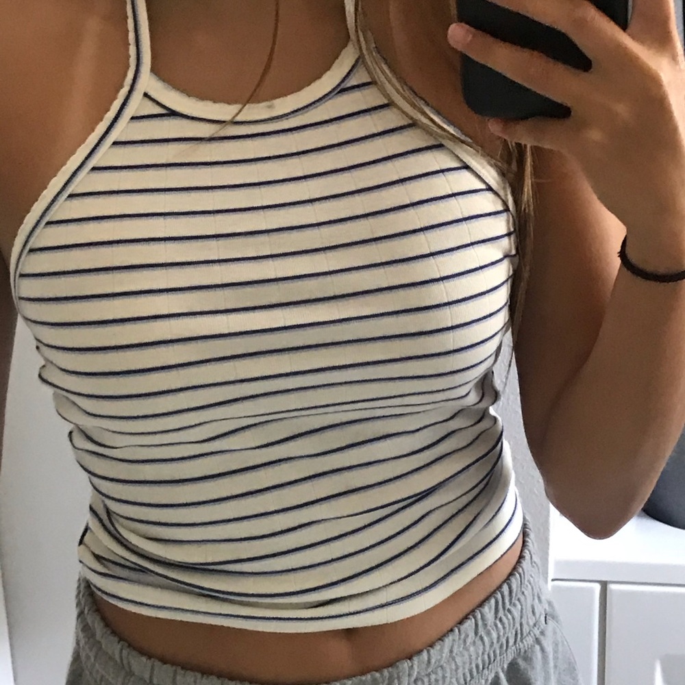 American eagle stripped tank top